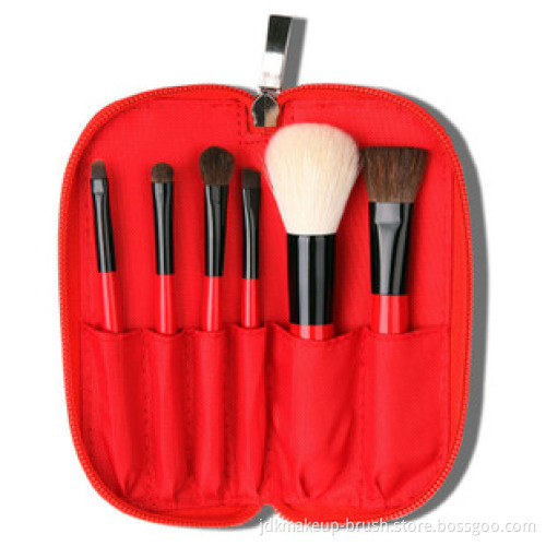 6pcs Red Apple Makeup Brush Set